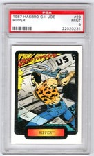 G.I. Joe  1987 Hasbro  #29 RIPPER  PSA 9