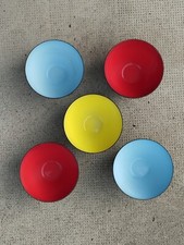 Lot 5 bols krenit krenchel ? Tôle émaillé enamel bowl