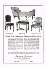 1920s BIG Vintage Jacques Bodart New York Antique Furniture Photo Print Ad