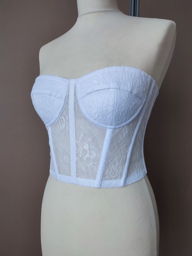 Corset bustier blanc - corset,