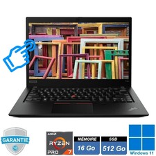 Lenovo Thinkpad T14s Gen1 Ryzen 7 Pro 4750U 16Go SSD512Go Tactile  Win11 Pro