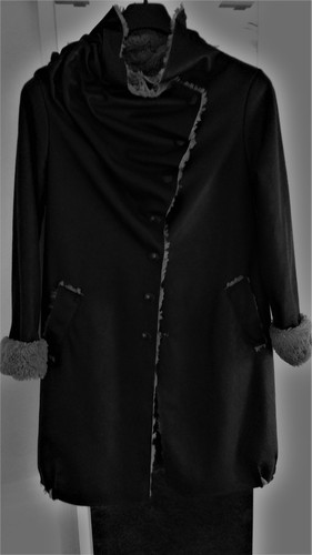 Manteau aspect cuir - ,, marron
