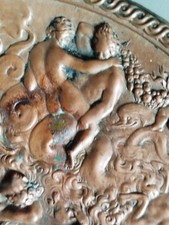 coupe erotica ancien mythologique cuivre 18-19 ème