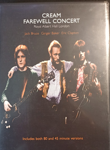 Cream farewell concert dvd - cream,
