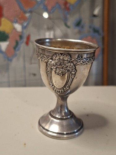 Ancien coquetier argent massif - coquetier,