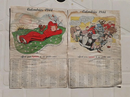 Calendrier spirou 1944 - calendrier ,