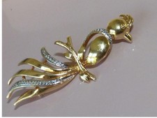 ancienne belle broche oiseau