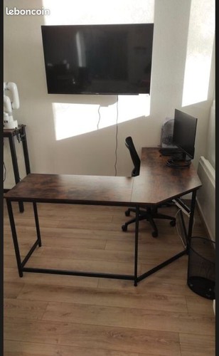 Bureau angle table vasagle - bureau, d'angle
