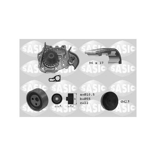 Set belt serrated pump - +,