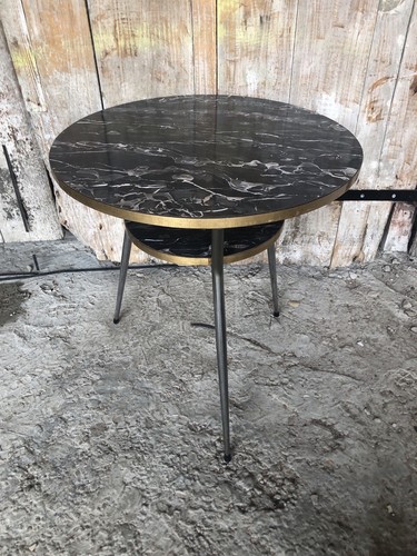 Table formica imitation marbre - table,