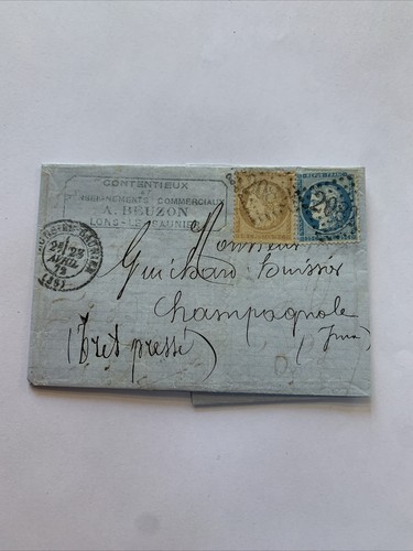 Lot n59 sur - lettre, obl