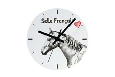 Selle Francais clock with a picture of a horse Art-Dog