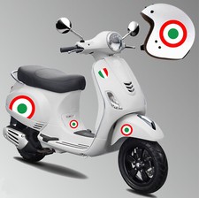 kit 10 autocollants italie tricolore PIAGGIO VESPA GTV GTS P150 printemps spr...