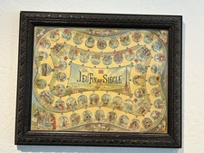 Jeu Fin de Siecle - 1890, Vintage Original French Lithograph Print - RARE