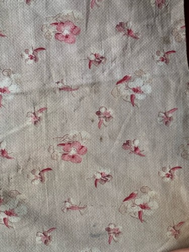 Coupon tissu ancien - tissu,