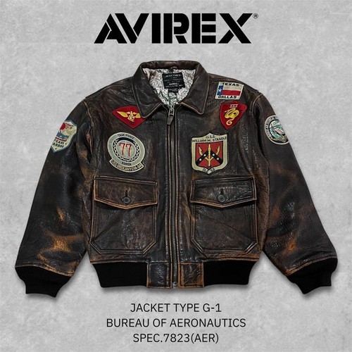 Veste cuir avirex années - en,