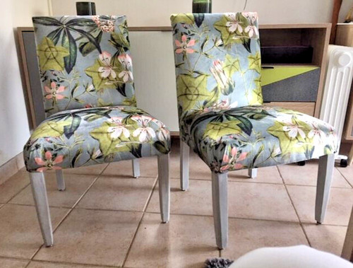 Paire chaises fauteuils - paire, bas