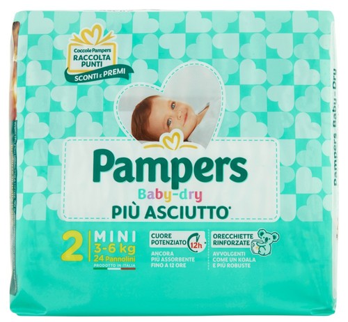 Pampers baby dry kg - 3-6, 24