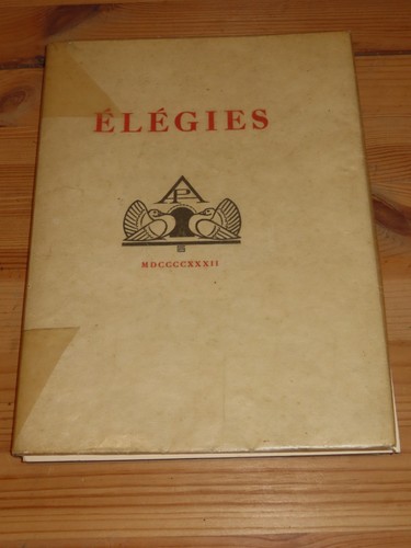 Livre elégies jean la - elégies,
