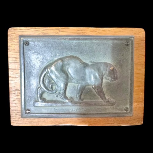Bas relief animalier bronze - bas-relief,