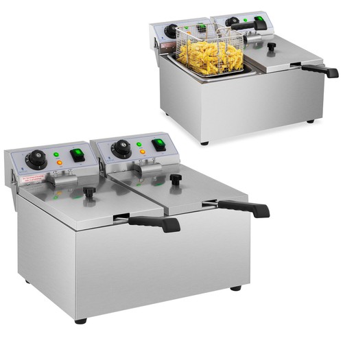 Friteuse électrique double