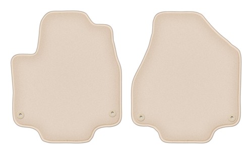Tapis avant velours beige pour
