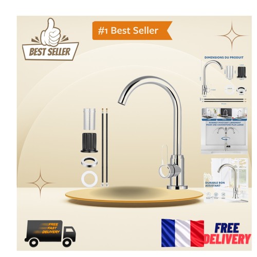 Robinet cuisine chromé - robinet,