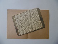 OLD SCHOOL INK STAMP. THE BLACKSMITH'S TOOLS. BUFFER PLATE. RARE