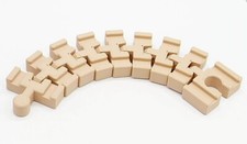 Bois Couleur Flexible Piste pour Brio Lillabo Bigjigs Ikea Jouet Train Voies