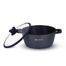 - Casserole luminio moulé sous pression revêtement antiadhésif 28 cm