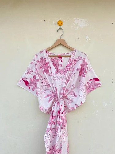 Robe maxi kaftan coton - robe,