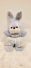 Peluche lapin Tartine et Chocolat bleu 35 cm – doudou haut de gamme, doux et...