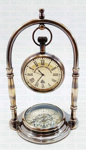 Horloge bureau laiton - bureau,