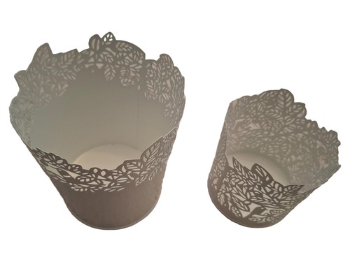 Ikea photophore métal beige - photophore,