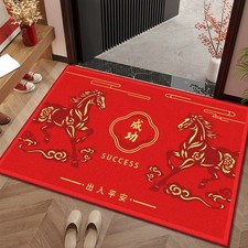 Tapis de porte rouge année du