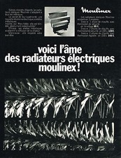 ADVERTISING 1969 MOULINEX electric radiators
