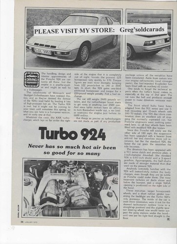 Original 1979 porsche 924 - 1979,