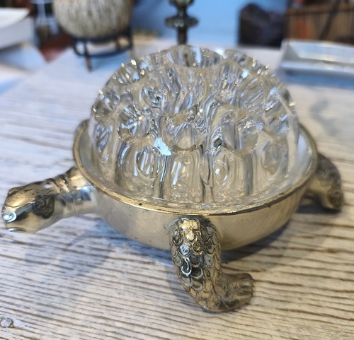Tortue pique fleur vintage - tortue,