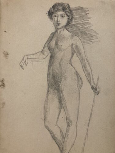 Beau dessin ancien - beau, nu