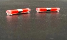 4 Pack 1/87 HO Scale Clear Red
