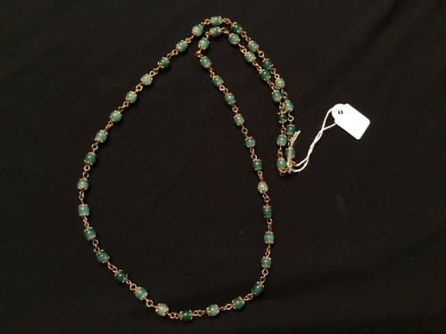 Collier plaqué avec - or, jade