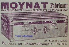 ADVERTISEMENT MOYNAT TRUNK AND