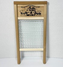 Rub A Dub Mini Wash Board 18 Inch Wood Glass Lehman Hardware Hope Ohio