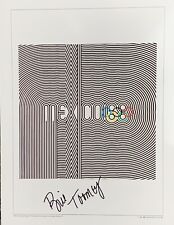 1968 MEXICO Olympics 12x16  Poster SIGNED by BILL TOOMEY Won Gold for Decathlon