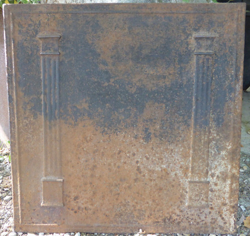 Ancienne plaque cheminée - plaque, de