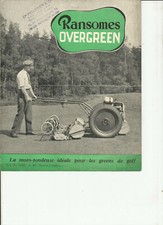 RANSOMES TONDEUSE OVERGREEN +