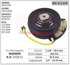 Embrayage Électromagnétique Warner Tondeuse Ariens Flymo Gravely 011345
