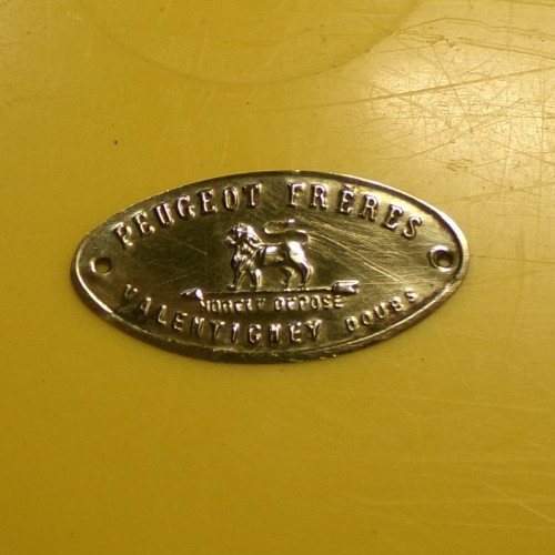 Peugeot brothers brass plate - brass,