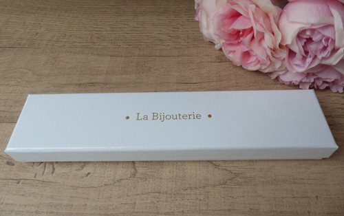 Ecrin blanc boite bijoux - boite,