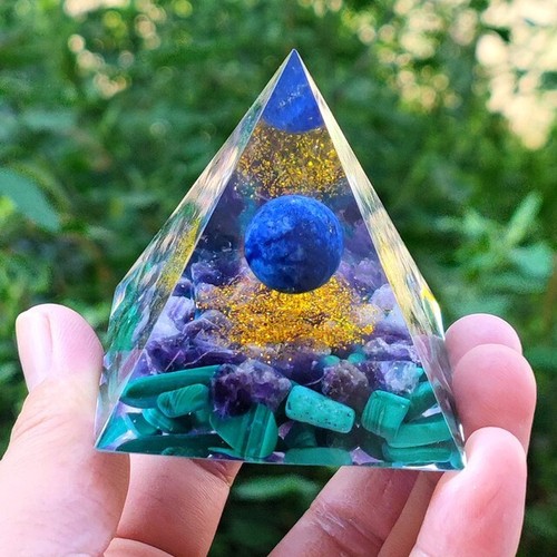Orgonite pyramide malachite - orgonite,
